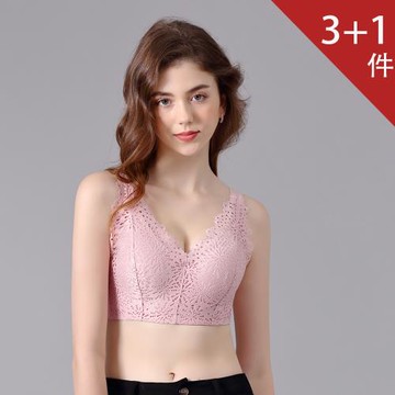 【CHANMODE 香茉】日本限定-3+1件 星花木蘭手捧集中美胸內衣組