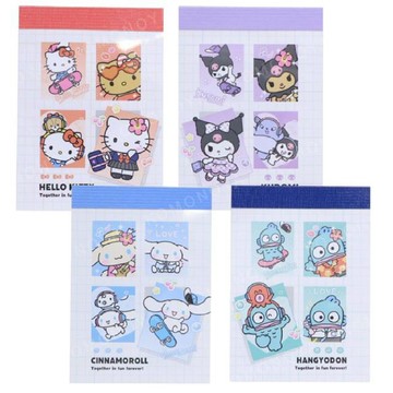 小禮堂 Sanrio 三麗鷗 迷你便條本 (裝扮款) Kitty 酷洛米 大耳狗 漢頓