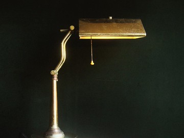 【老時光 OLD-TIME】早期二手台灣製銅關節桌燈*僅寄郵局*