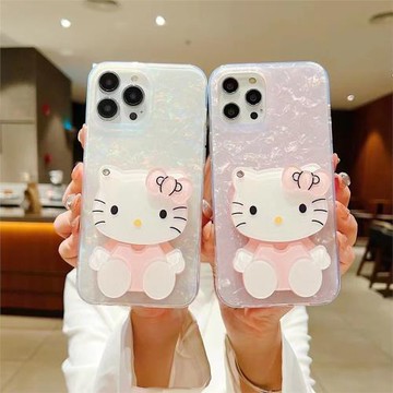 適用于蘋果15pro手機殼15plus女款14蘋果13補妝鏡12proMax個性iphone14pro全包13保護12超薄11卡通鏡子可愛