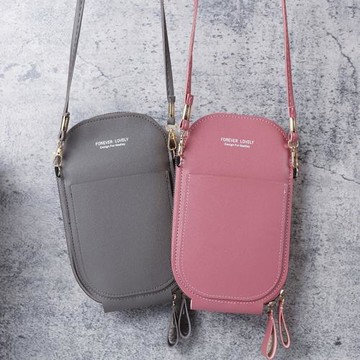 2025新款時尚可觸屏手機包包女潮流小清新學生拉鏈斜挎單肩包錢包