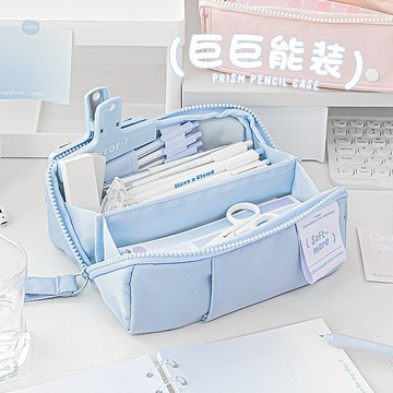 台灣發貨🐳大容量筆袋 多功能筆盒 RosyPosy筆盒 鉛筆盒 化妝包 旅行包 桌面收納 文具收納 學生文具