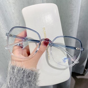 小紅書眼鏡框女韓版黑大框顯瘦素顏防藍光平光鏡配近視眼鏡