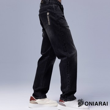 【新品年貨㊣獨家價▿】757大理石丹寧中腰黑牛仔直筒褲 - BLUE WAY 鬼洗い