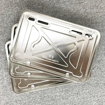 【臺灣出貨】加厚304不鏽鋼牌套照框摩托車鼎安牌框架 正規新款鼎安車牌拍照框