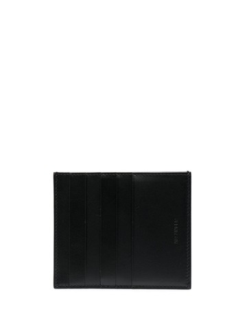 Jil Sander - leather card holder - unisex - Calf Leather - One Size - Black