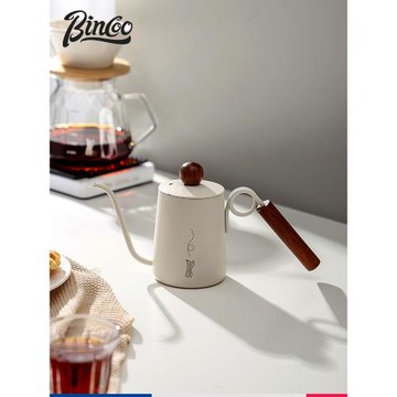 Bincoo指環手沖咖啡壺家用不銹鋼戶外長嘴細口壺掛耳滴濾式咖啡