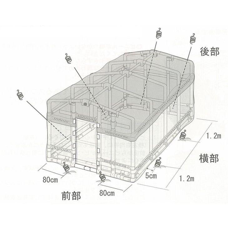 ナンエイ 移動式菜園ハウス BH-33 南栄工業