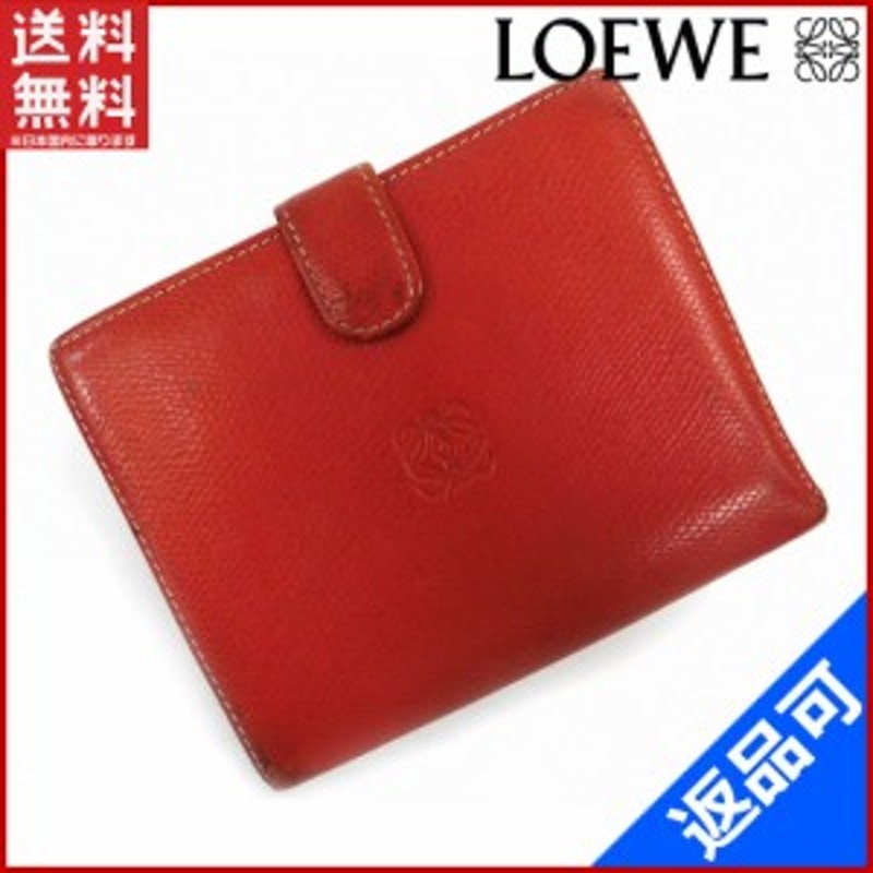 ロエベ 財布 LOEWE 二つ折り財布 コンパクトサイズ レッド （人気 ...