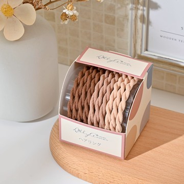 LillyAmor高彈力O束10入-雙螺旋棕