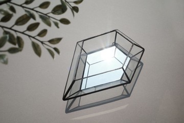 Facet/五邊多面鏡/玻璃吊飾/擺飾/鏡子/鑲嵌玻璃