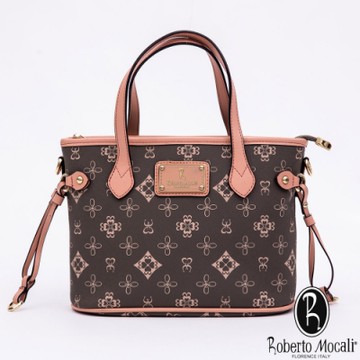 Roberto Mocali -義大利諾貝兔緹花抽繩托特包-共2色