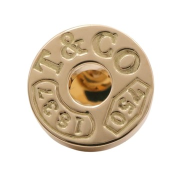 Tiffany & Co 蒂芬妮 1837 Circle 單邊耳環 18K黃金 【二手名牌BRAND OFF】