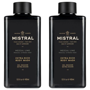 MISTRAL BODY 龍舌蘭萊姆 二合一洗髮沐浴露 400ml  2瓶