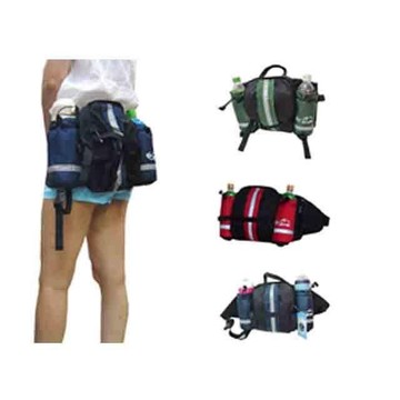 ~雪黛屋~EYE 腰包中容量外雙水瓶袋台灣製造加強透氣背墊全齡適用輕巧