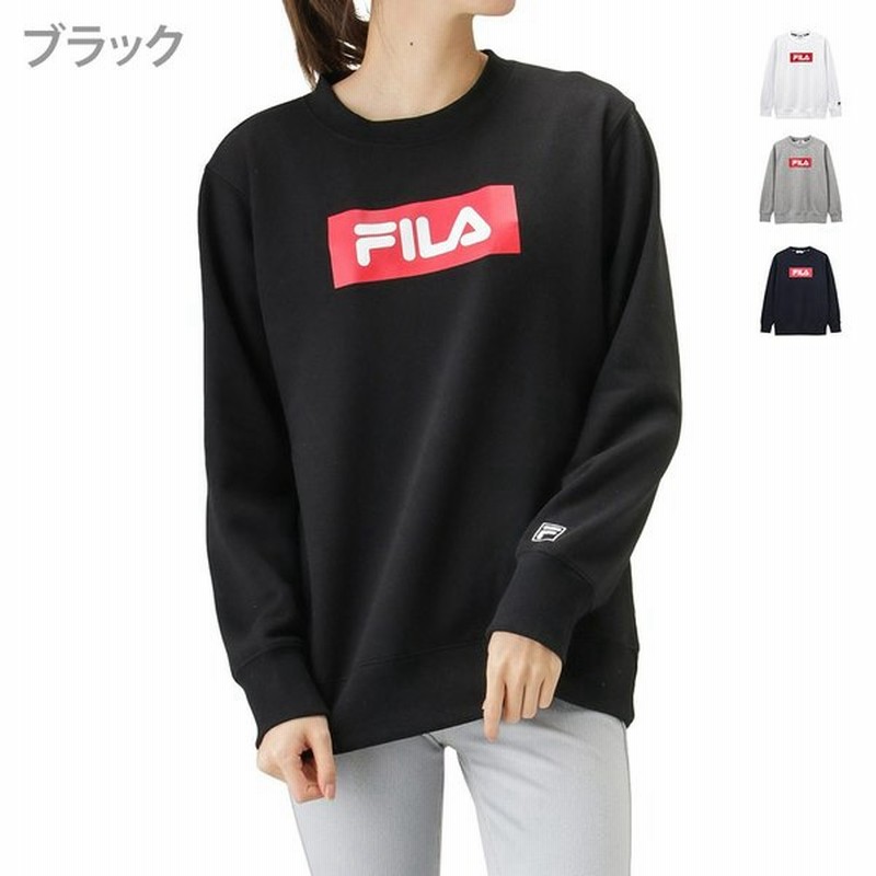 Fila フィラ トレーナー レディース 長袖 スウェット ブランド 無地 ブランドロゴ おしゃれ 通販 Lineポイント最大0 5 Get Lineショッピング