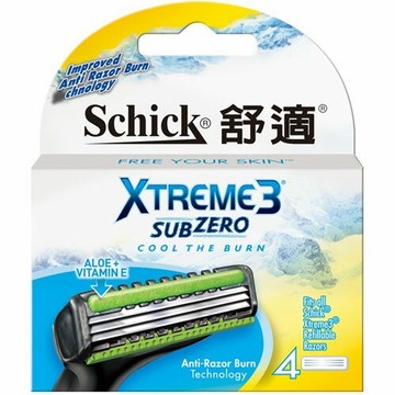【Schick舒適牌】超鋒3 刮鬍刀片 4入