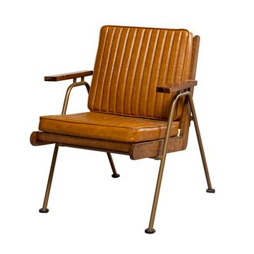 勞倫斯復古 沙發 條紋 皮格 沙發 設計師推薦 咖啡廳 小沙發 單人 SO034-1