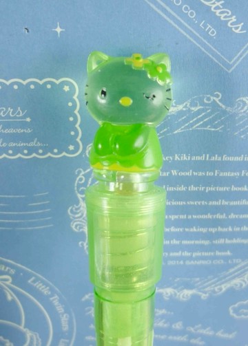 【震撼精品百貨】Hello Kitty 凱蒂貓~KITTY發亮原子筆-綠色