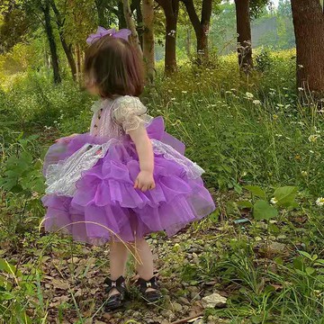 洛麗塔公主裙女童2022夏裝新款蓬蓬裙女寶寶連衣裙網紅炸街蛋糕裙