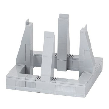 佳磚跨境積木玩具MOC-8497土星五號發射平臺模型小顆粒速賣通