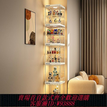 {台灣公司貨 可打統編}手辦展示柜透明盲盒展示架子高達仿亞克力英港適用樂高模型收納盒