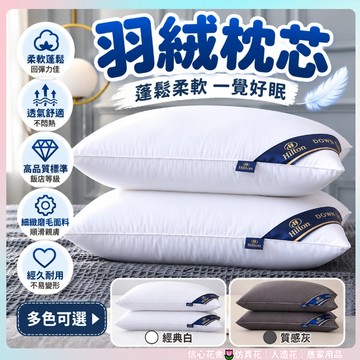 現貨速出🌷枕芯 羽絨枕 吸濕排汗枕 防螨抗菌 飯店枕芯 民宿枕頭  午睡枕 護頸枕