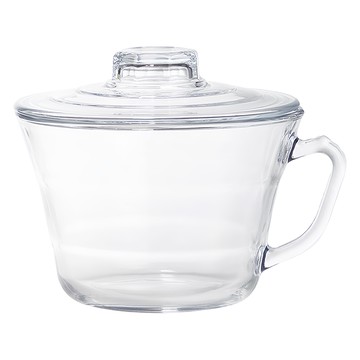 Glasslock 強化玻璃可微波泡麵碗 附蓋 900ml - 耐熱微波安全  1個  透明色