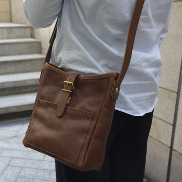 日本職人手作皮革輕便單肩側背包 CK-91 - 共5色