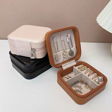 飾品盒 戒指耳飾項鏈首飾盒 耳釘耳環收納盒 便攜多層防氧化盒【不二雜貨】