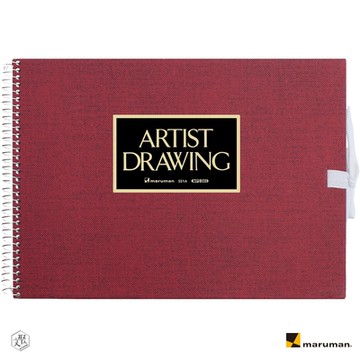 Maruman 藝術家F1素描本 2入 - 紅 /藍