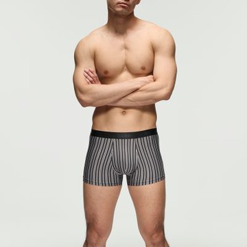 Mr. DADADO-黑標系列 M-3L涼感中腰四角男內褲-GK6263FV(醒晨灰)