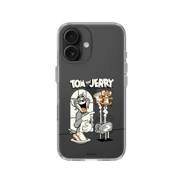 iPhone 16 Clear Case（相機按鈕） 透明 - 湯姆貓與傑利鼠 Tom and Jerry - 廚房攻防戰