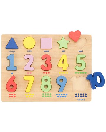 Toddler Counting Activity Wooden Puzzle