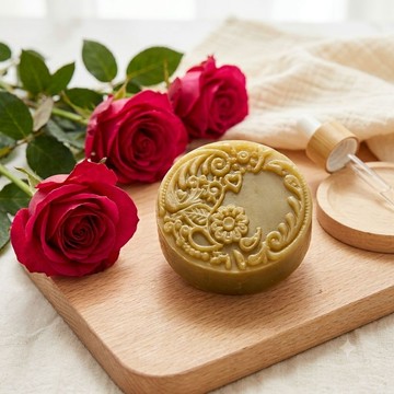 【苗栗】🌹玫瑰花手工皂🌹純天然草本 無精油 原汁入皂 清潔 保濕  髮皂 沐浴皂 洗面皂｜買4送1｜自然皂手作坊