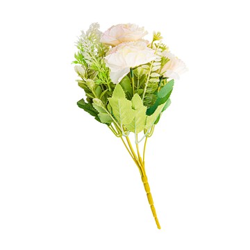 【dayneeds】仿真花藝-康乃馨(8色可選)5支入白色