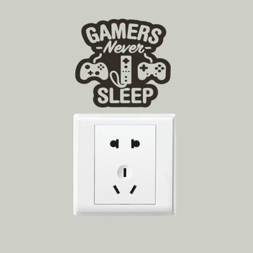 【MR.ZAKKA】創意萬用裝飾貼紙-標示系列 趣味遊戲手把 居家布置 DIY可移式壁貼 無痕壁貼 牆貼