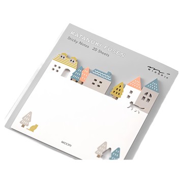 日本 MIDORI 造型便條貼-城鎮 辦公室記事留言必備  1本