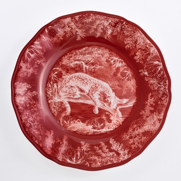 台灣 Vitamin M for Living 謎林奇遇 28公分 緋紅 上菜盤 豹