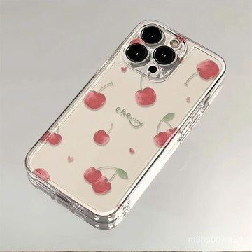 卡通櫻桃蘋果 防摔 適用蘋果iPhonexs 78p i11 i12 13 14 15 16promax手機殼
