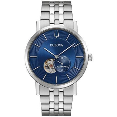 Bulova メンズ 腕時計 シルバートーン/ブルー。 並行輸入 | LINE