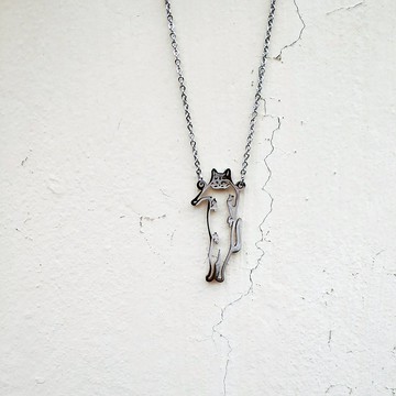 【港台免運】我家貓咪不銹鋼項錬送給喜歡貓咪的朋友