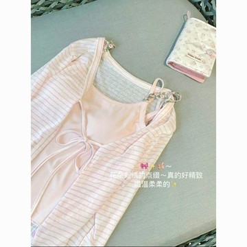 韓系甜美少女風夏季新款高級感氣質穿搭絕美吊帶開衫套裝兩件套女短款T恤 韓版上衣 辣妹上衣 夏日穿搭 顯瘦上衣 衣服 夏天