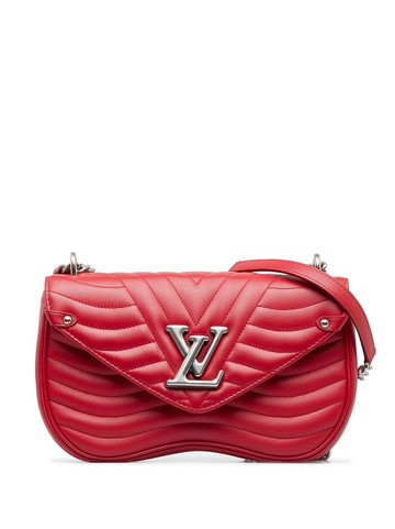 Louis Vuitton - 2018 pre-owned New Wave MM shoulder bag - women - Calf Leather - One Size - Red
