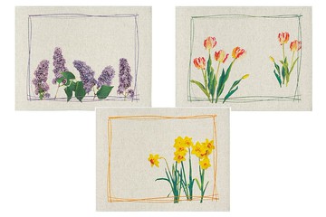 亞麻茶巾 3 件套 56 x 46 厘米