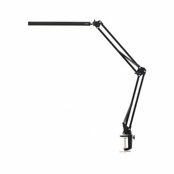 [福利商品]3-3_led長臂護眼檯燈夾座款-含5v-3a充電頭-黑色-1個