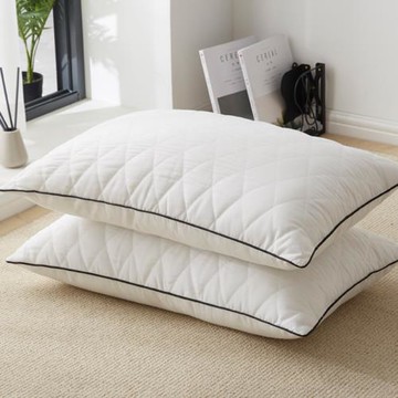 五星級酒店睡覺枕頭單雙人絎縫立體枕芯家用學生宿舍成人一只裝