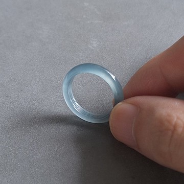16.8mm 翡翠戒指 | 天然危地馬拉翡翠戒圈玉戒指 | 男戒圈女戒圈