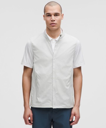 Windproof Full-Zip Golf Vest Size Large