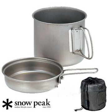 【日本 Snow Peak】Trek 900 Titanium 鈦合金個人鍋900ml.鈦合金鍋組_ SCS-008T